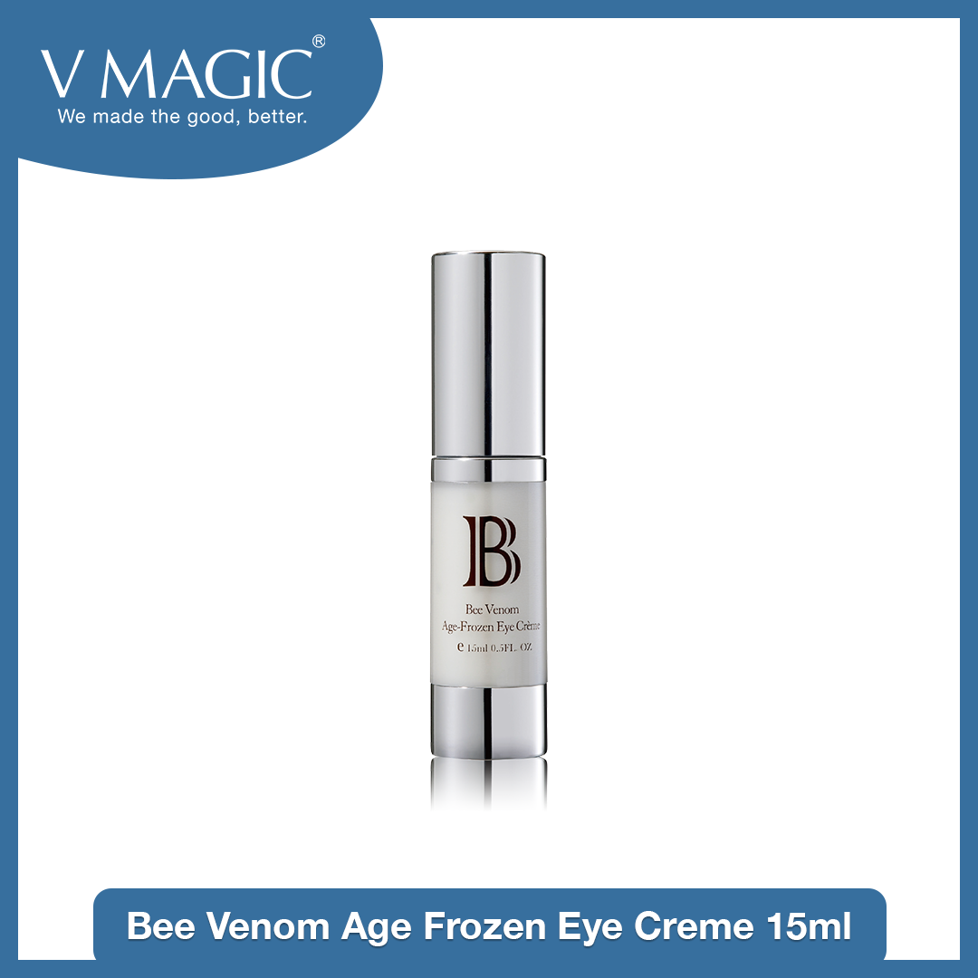 An image of Bee Venom Age Frozen Eye creme that  targets the dark circles under the eye and reduces fine lines.